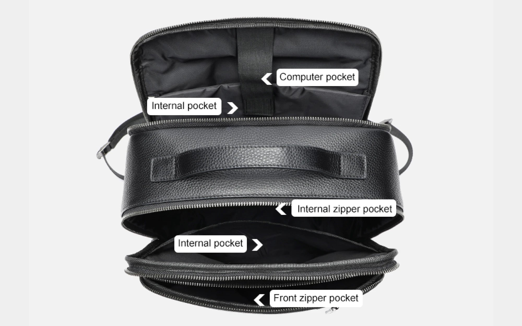 Leather Executive Backpack T08