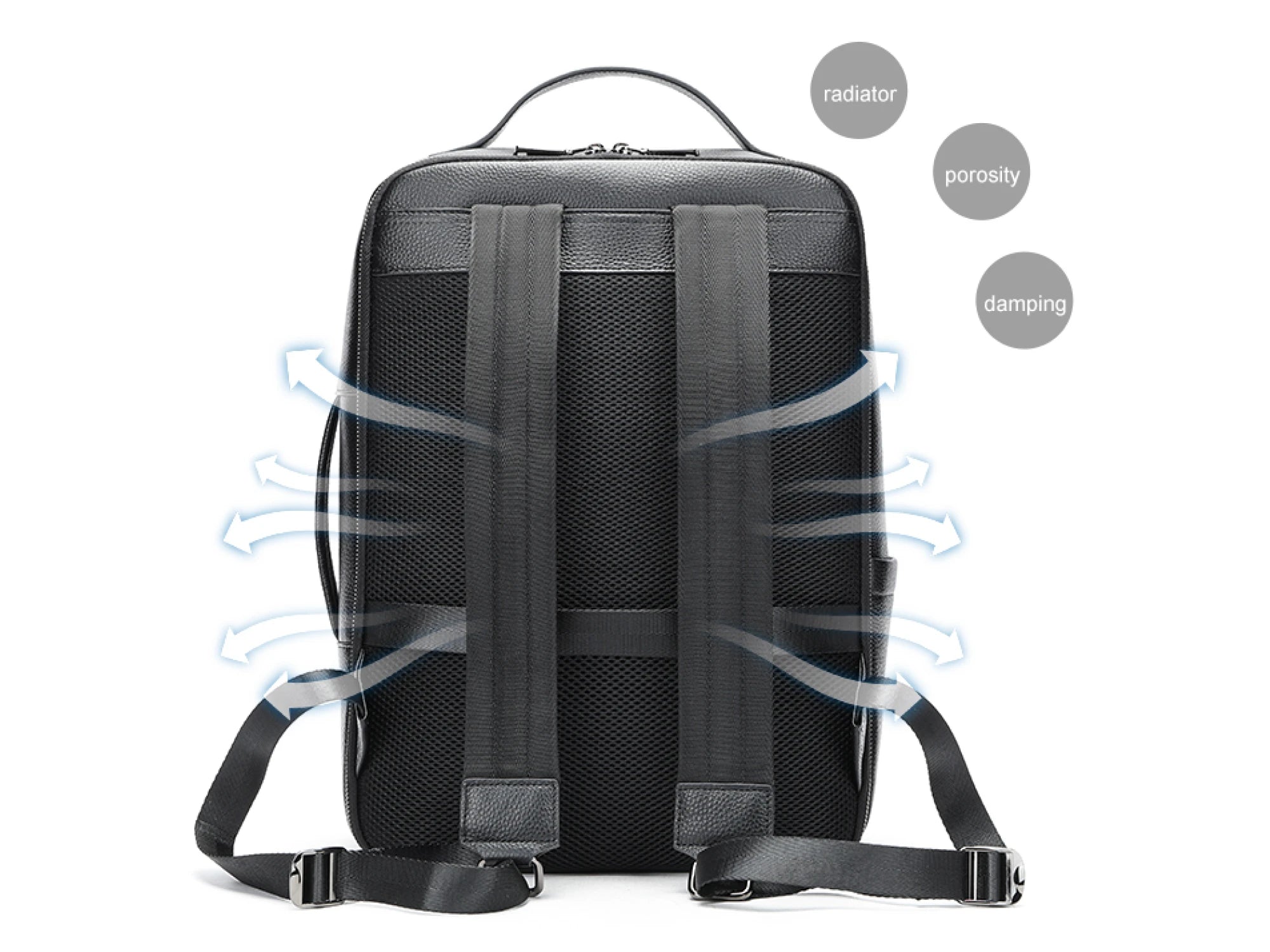Leather Executive Backpack T08