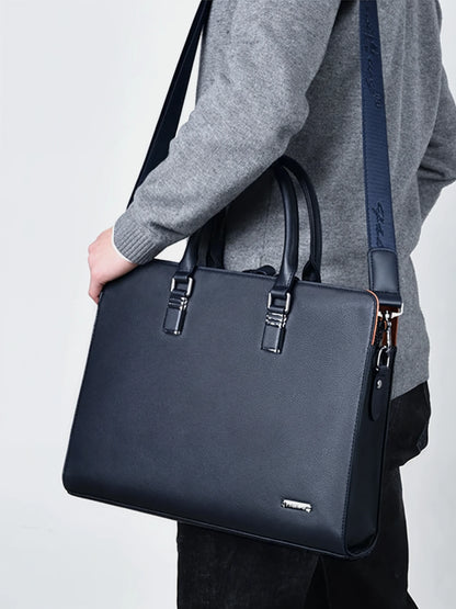 Leder Laptop Aktentasche P06