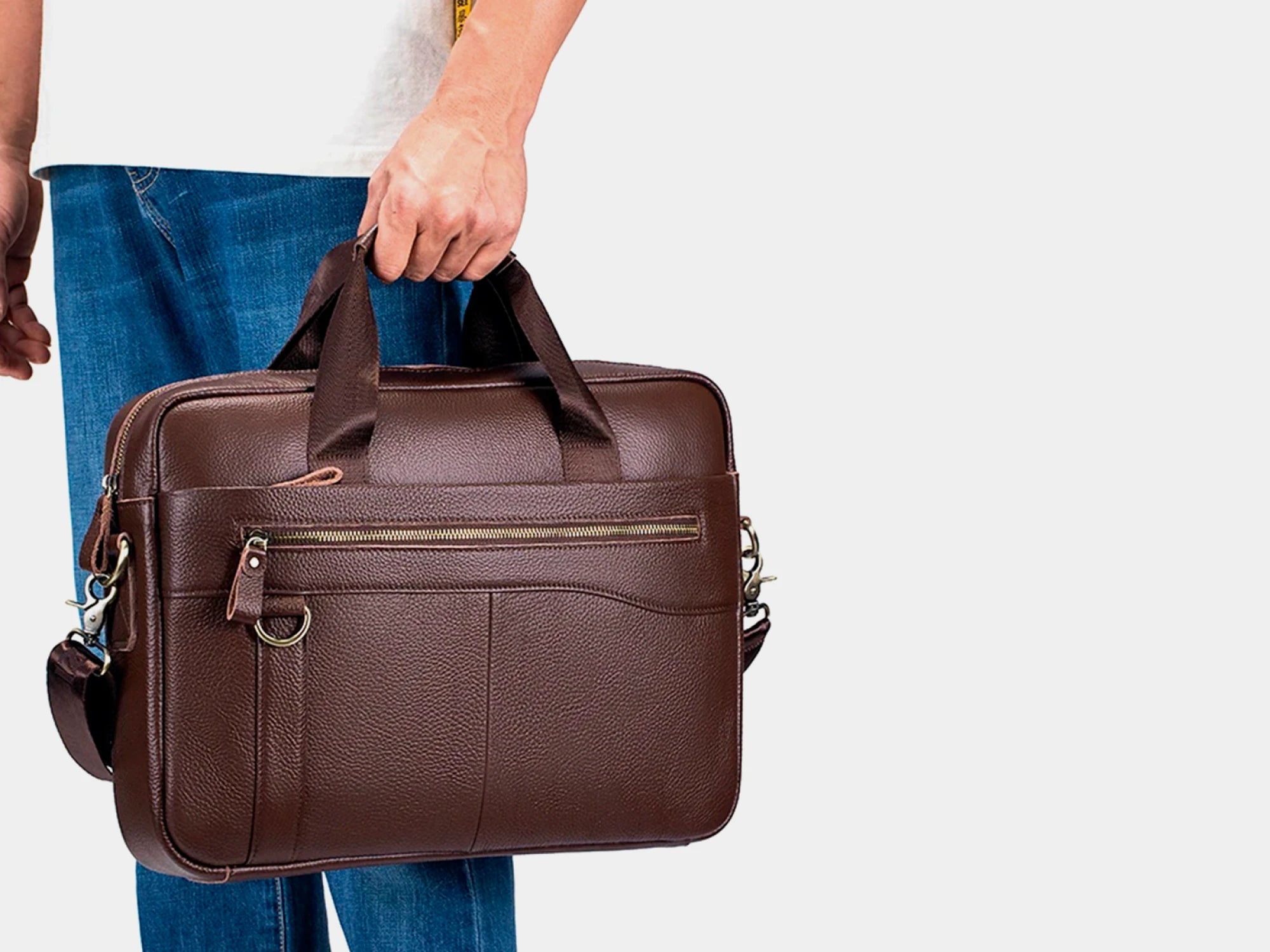 Leather Laptop Briefcase P05