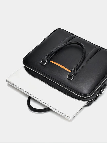 Leder Laptop Aktentasche P08