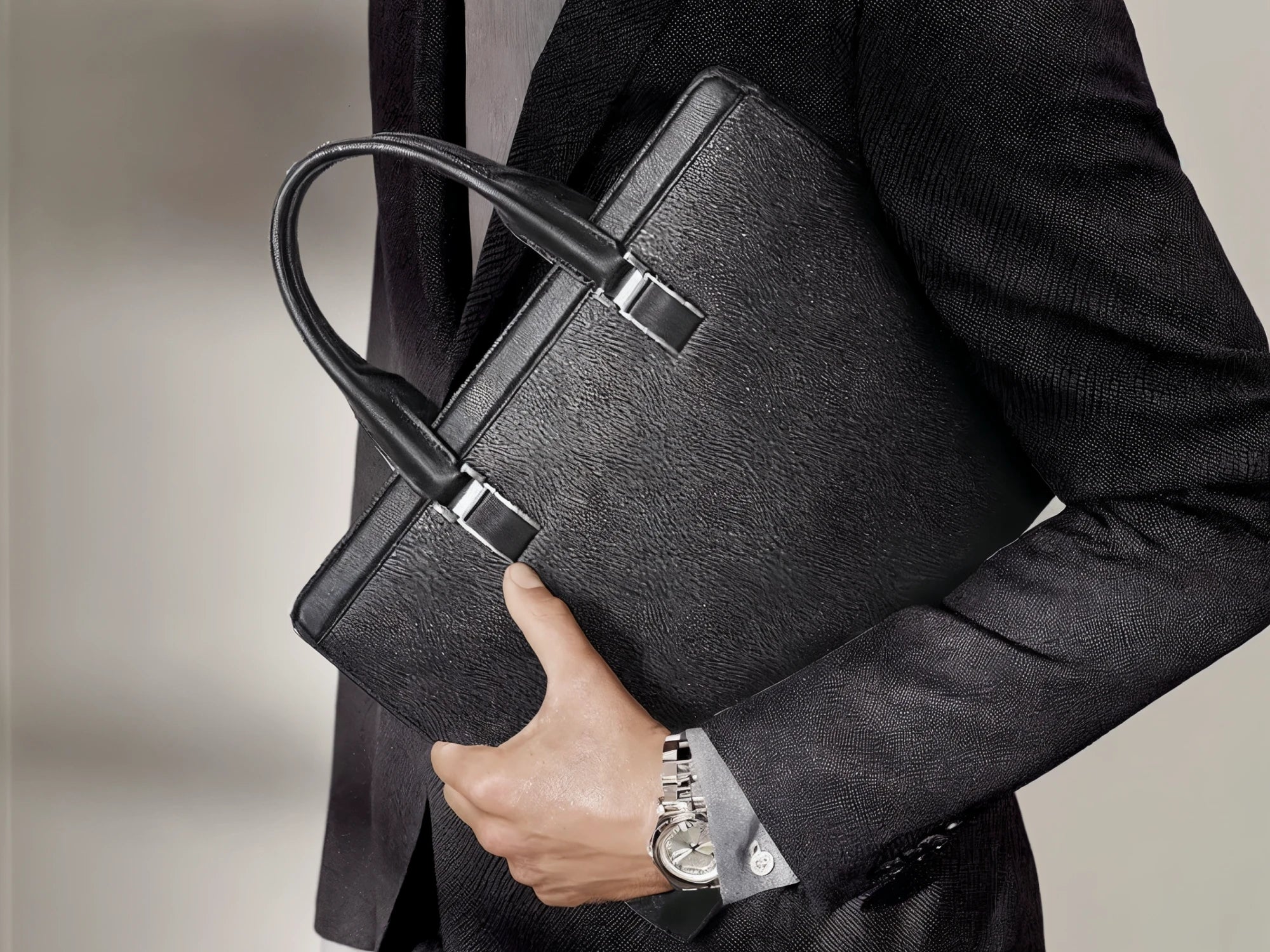 Leather Laptop Briefcase P10