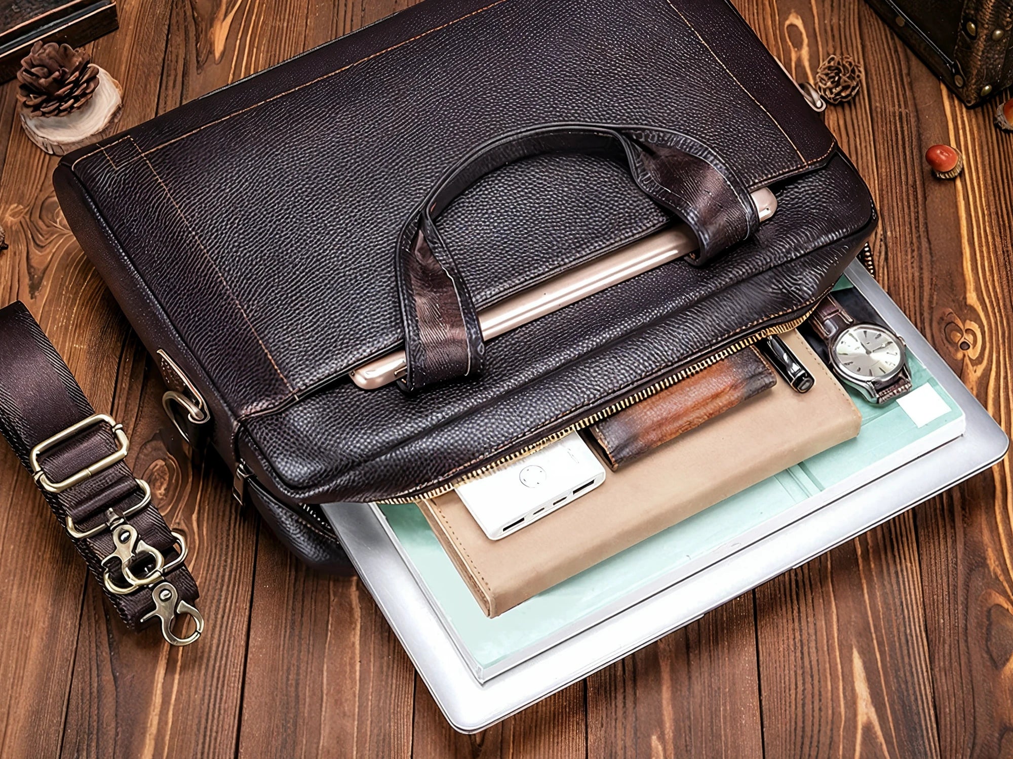 Leather Laptop Briefcase P11