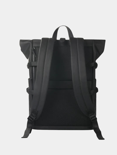 Rolltop Travel Backpack T11 - Black