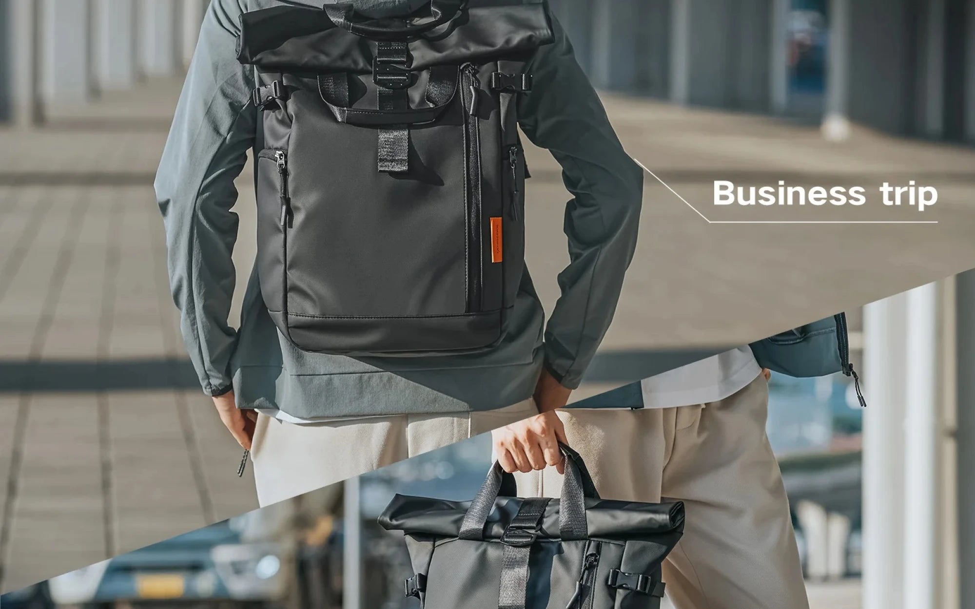 Rolltop Travel Backpack T12