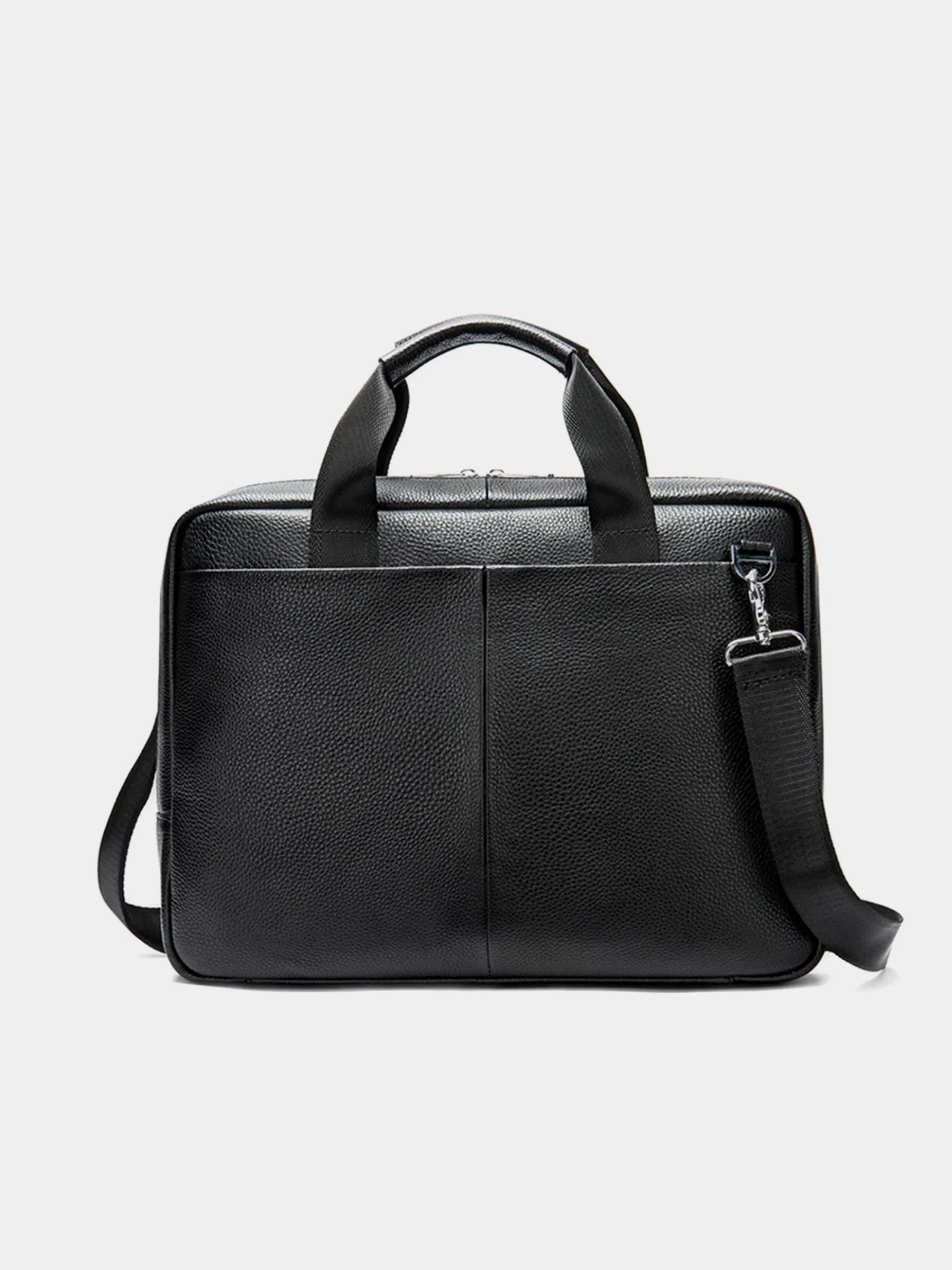 Schlanke Laptop-Aktentasche aus Leder P03