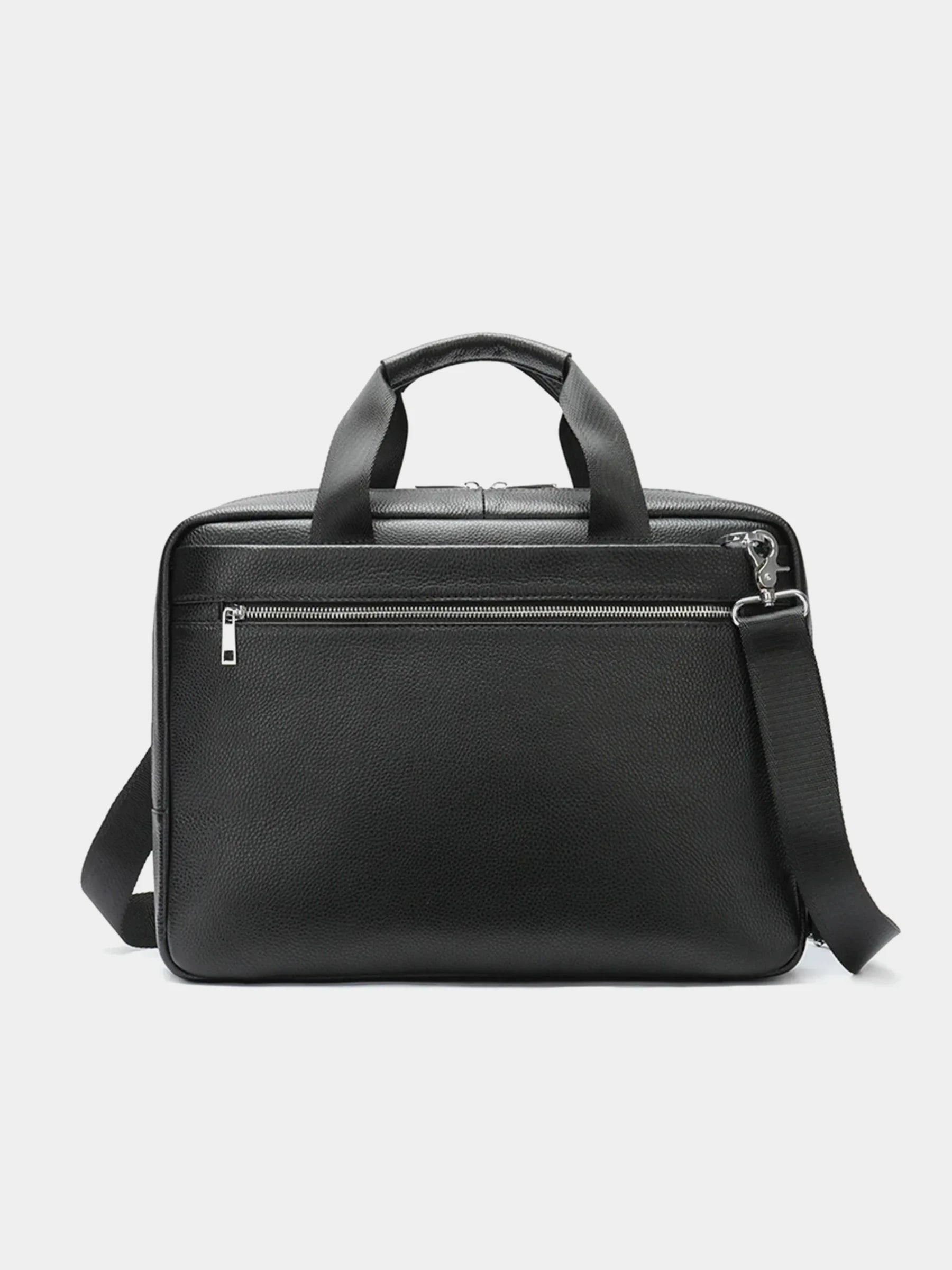 Schlanke Laptop-Aktentasche aus Leder P03