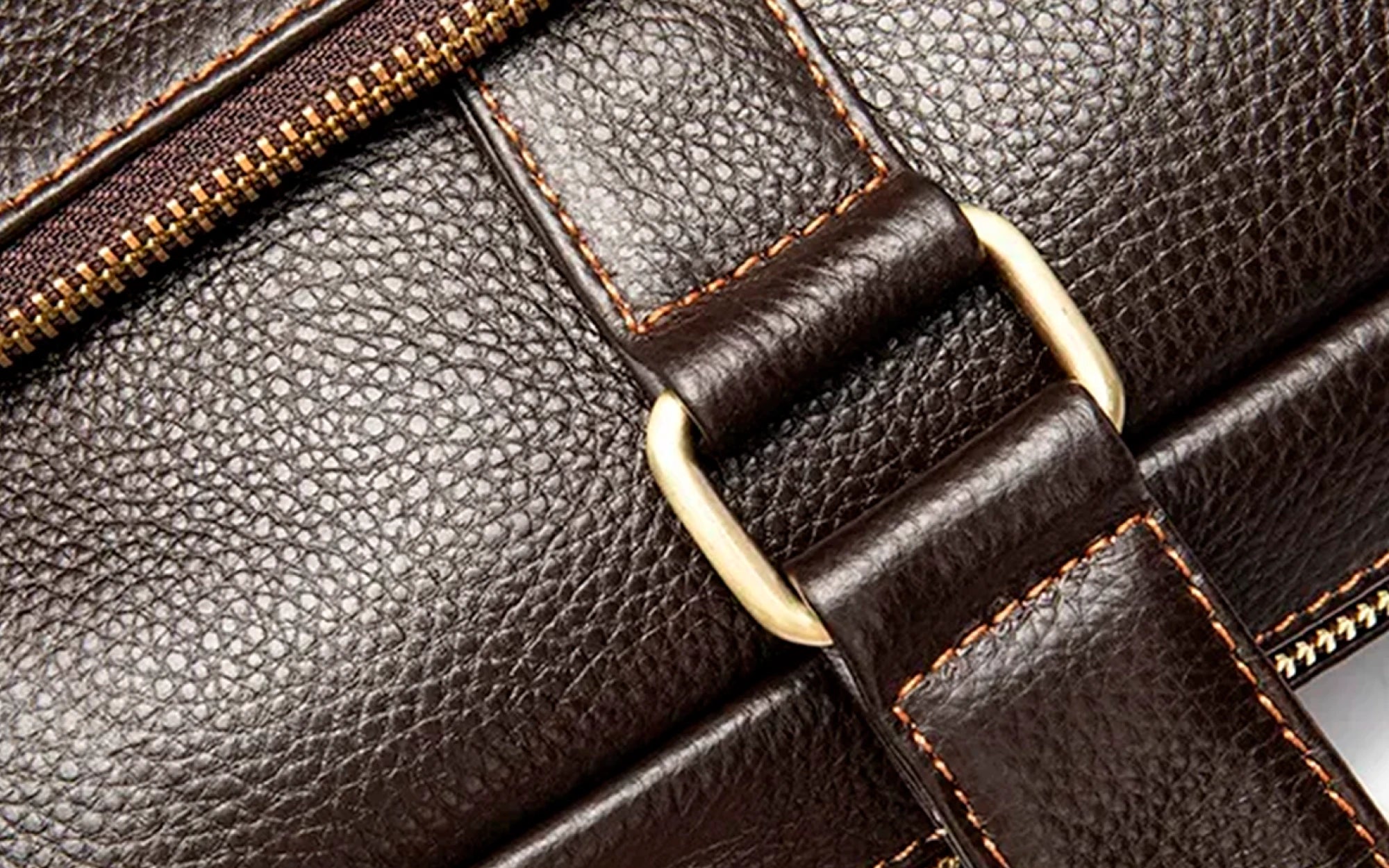 Slim Leather Laptop Briefcase P04